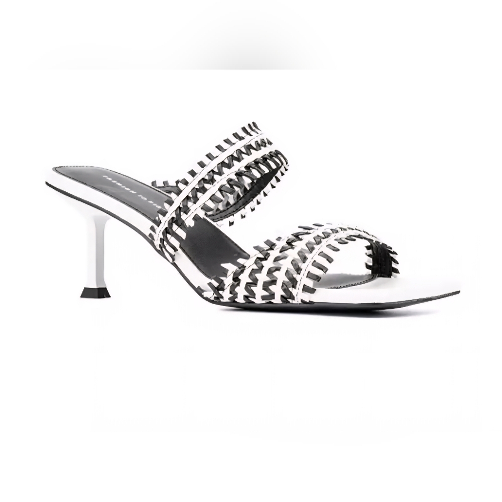 Kitten Heels In Black and White. 2.75"